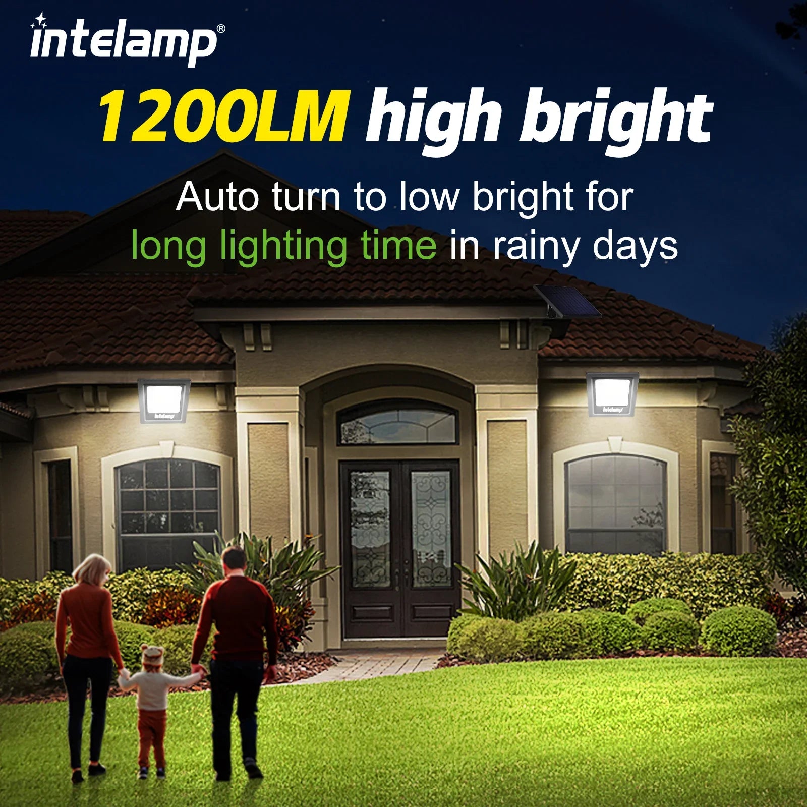 LumiMax Solar LED Strahler Set | 1200 Lumen | 2er Set | Wetterfest & Flexibel