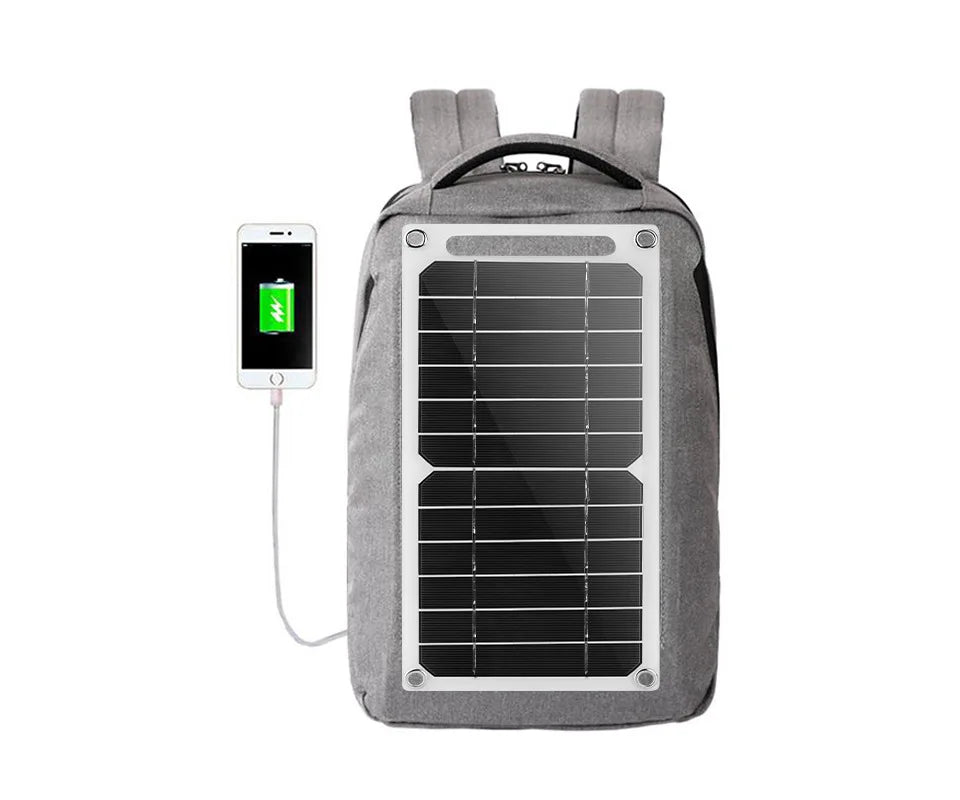 Solariqa | Kompaktes Solarpanel | USB 5V, Wetterfest, Leicht | Für Outdoor, Reisen & Notfälle