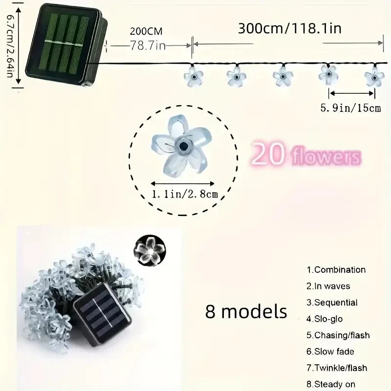 GlowVine | Solar-Lichterkette für Außenbereiche | 100 LEDs, flexibel & wetterfest | Garten, Terrasse, Balkon & festliche Dekoration