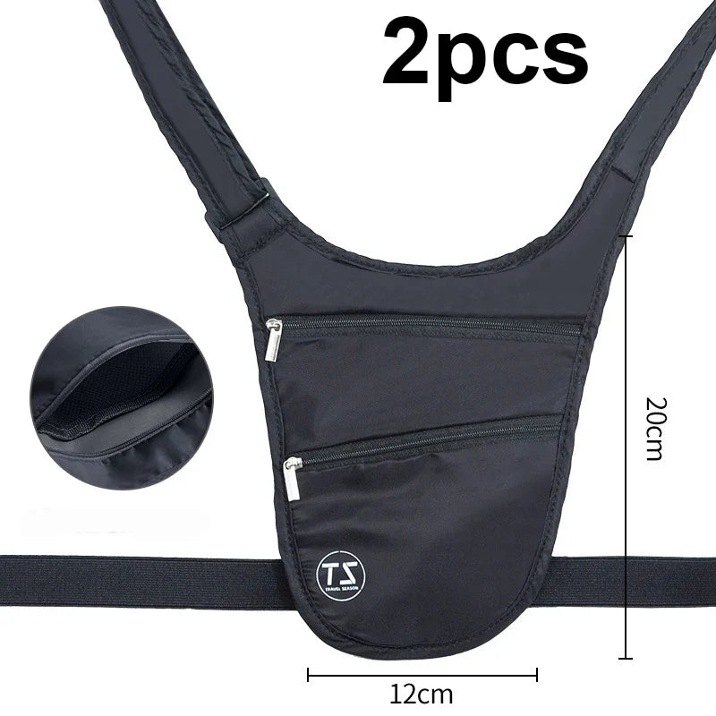 SecureFit Anti-Theft Sport Bauchtasche | Wasserfest & Leicht | Verstellbarer Gurt