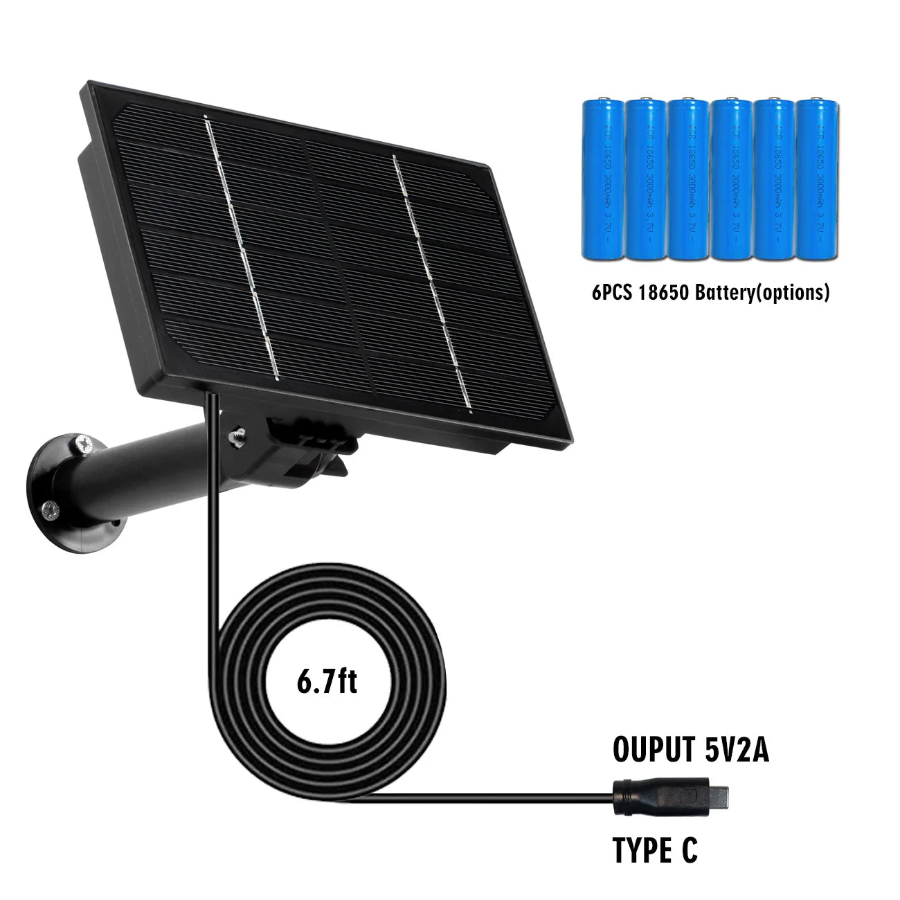 PowerSolar | 4W Solarpanel Ladegerät | IP66 Wasserdicht & Multifunktional | Für Outdoor & Camping