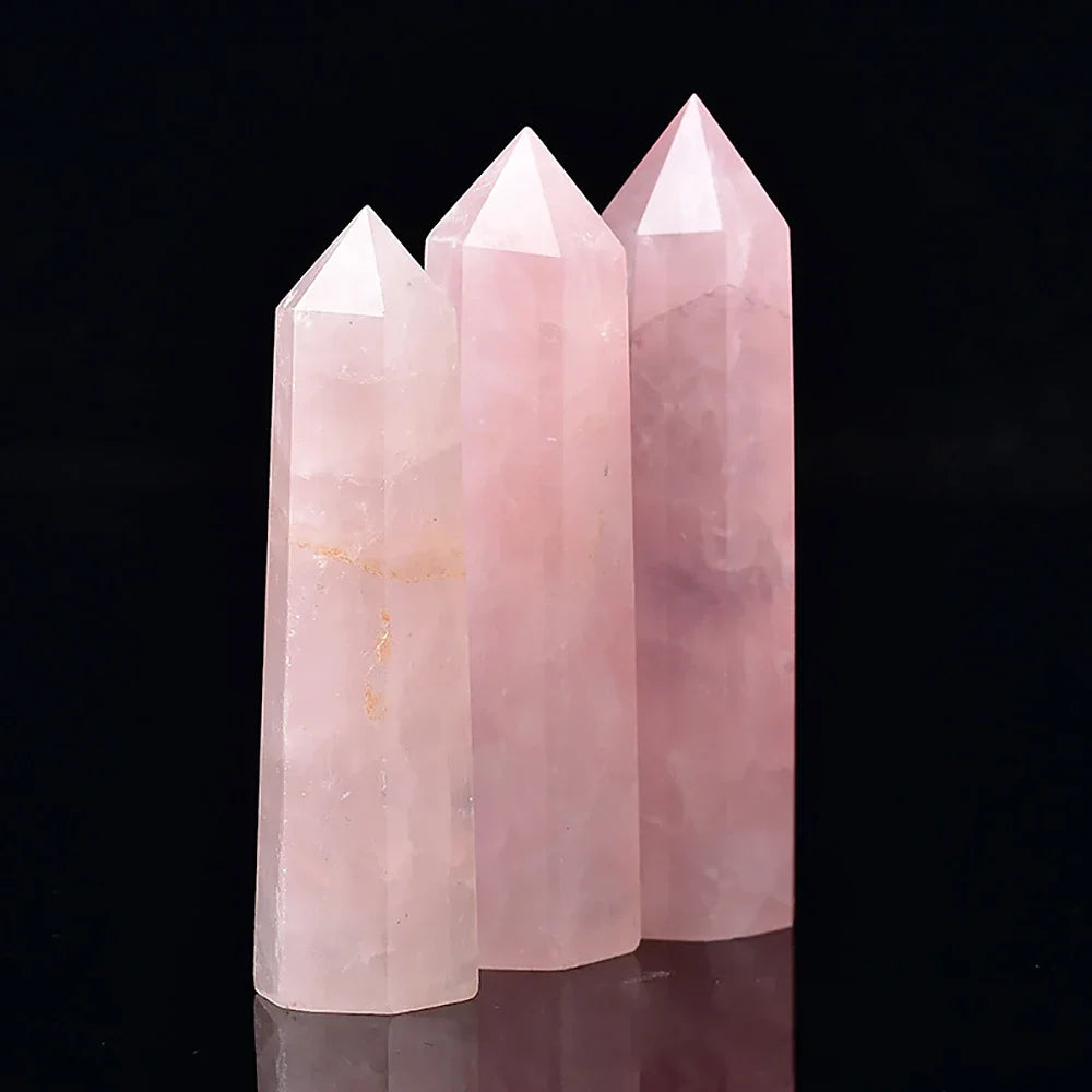 Energora Kristall-Obelisk | Echter Naturquarz | Für Meditation & Chakra-Heilung | Spirituelles Dekoobjekt