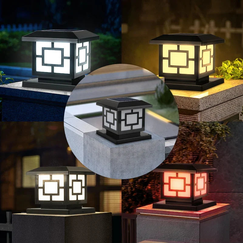 Solara LightSphere Solar-Lichtsäule | 4 Lichtfarben & Fernbedienung | IP65 Witterungsbeständig