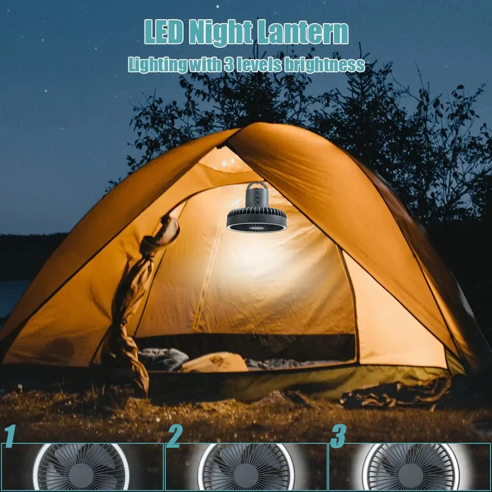 Climaflow Stativ-Ventilator | 10000mAh Akku & Powerbank | 3-in-1 Design | Leise & Leistungsstark
