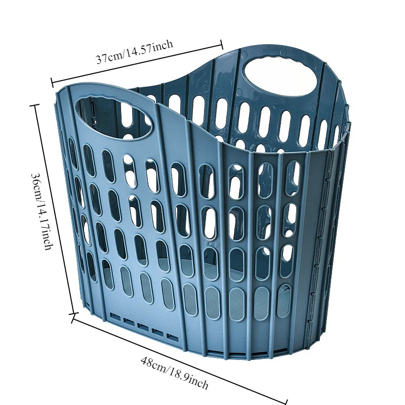 FlexiBasket Wäschekorb | Faltbar & Platzsparend | Robustes PP-Material | In 4 Farben