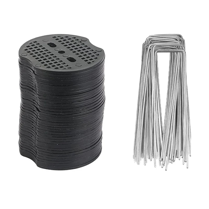 GardenaFix SteelAnchor | Bodenanker Set | Verzinkter Stahl | 40 Haken & 40 Scheiben