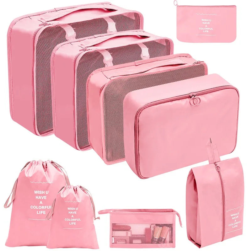 TravelPro Organizer Set | Platzsparend & Umweltfreundlich | 7-10 Teile für Perfekte Ordnung