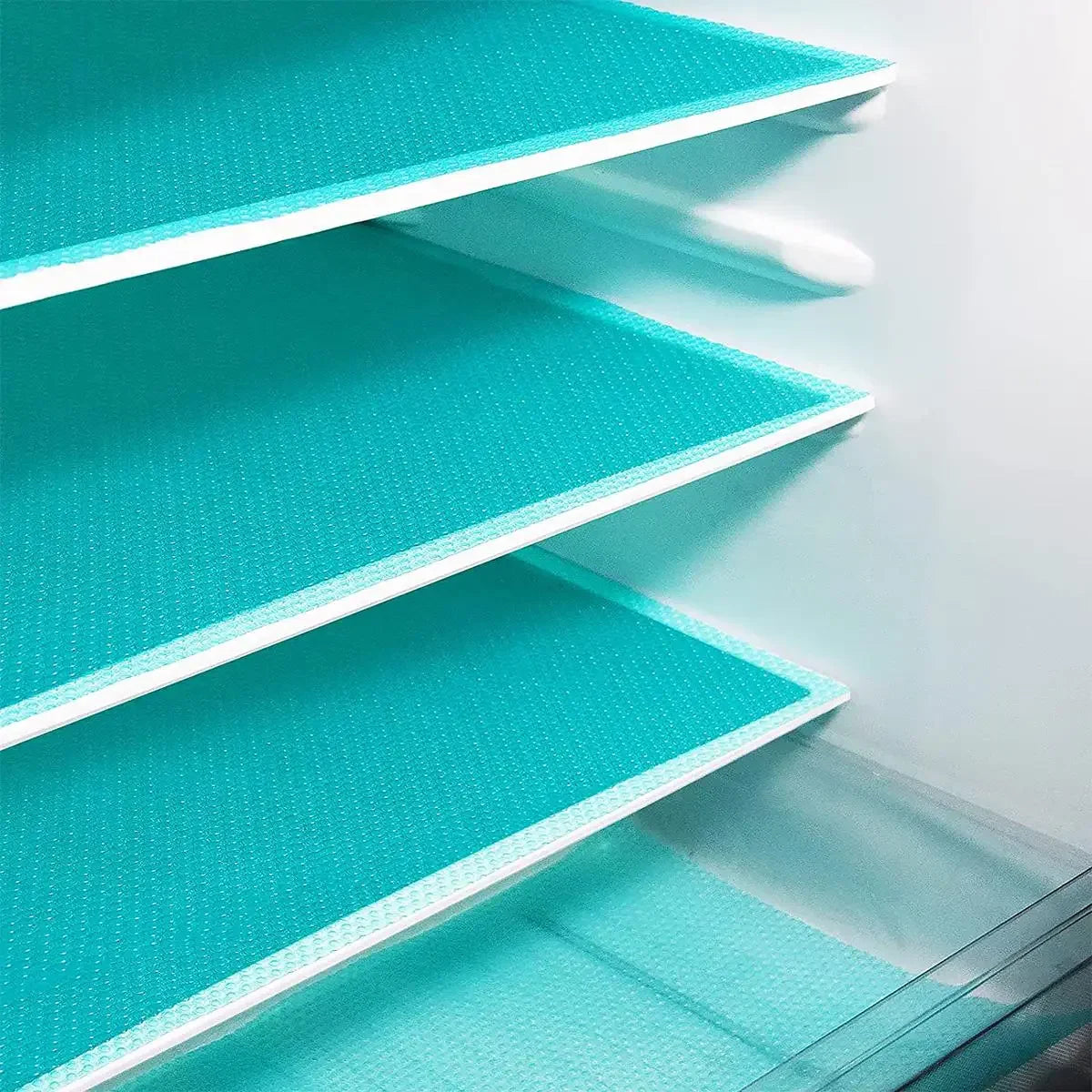 FreshGuard 4-Piece Fridge Mats Set | Antibacterial, Non-Slip & Washable | For Organized Kitchen Storage