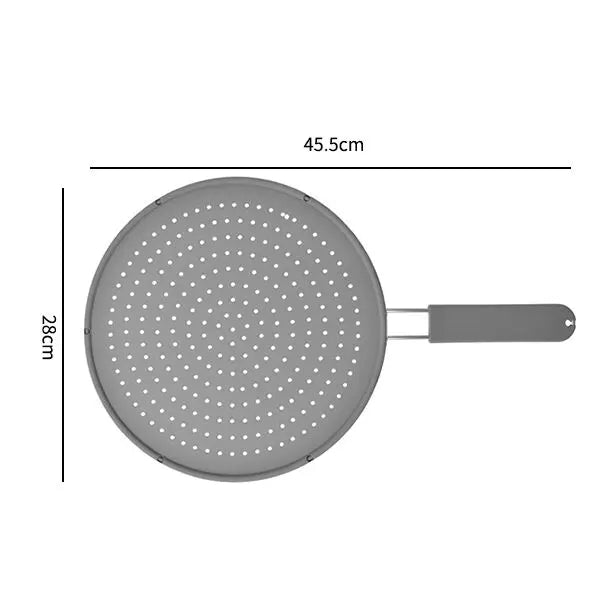 Kitchava SplashGuard | Spritzschutz für Pfannen | Hitzebeständig & Flexibel | Silikon & Edelstahl