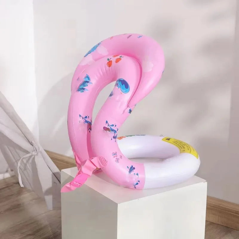 AquaFlo Schwimmring-Weste | Sicher & Bequem | Robustes PVC | Schnellaufblasbar für Kinder