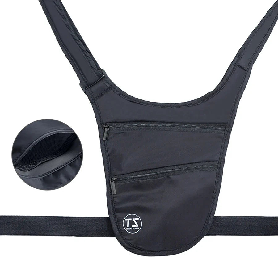 SecureFit Anti-Theft Sport Bauchtasche | Wasserfest & Leicht | Verstellbarer Gurt