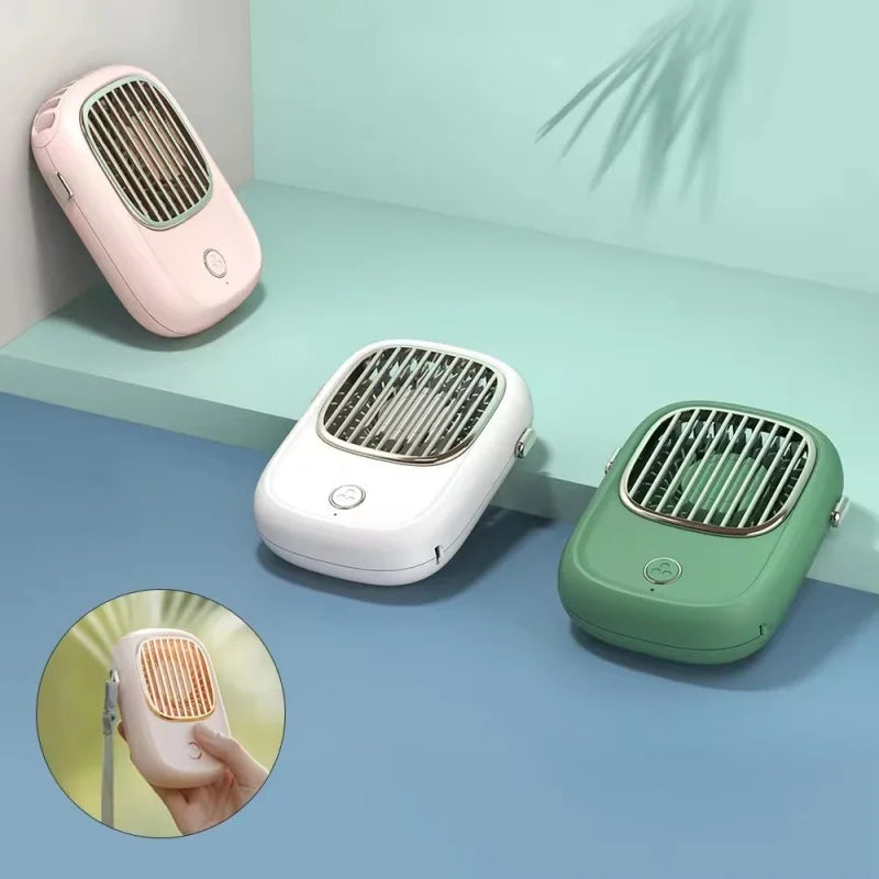 CoolBreeze AeroLynx | Mini-Ventilator | 3-in-1 Tragbar | Wiederaufladbar & Kompakt