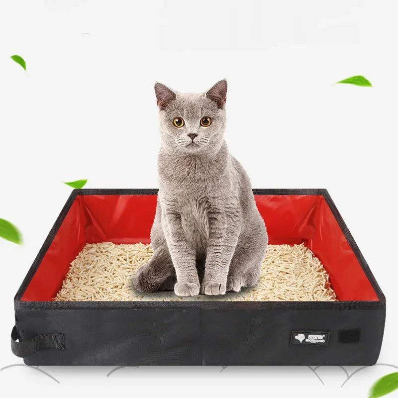 Mopani TravelBox | Mobile Katzentoilette | Faltbar & Wasserdicht | Für Unterwegs & Zuhause