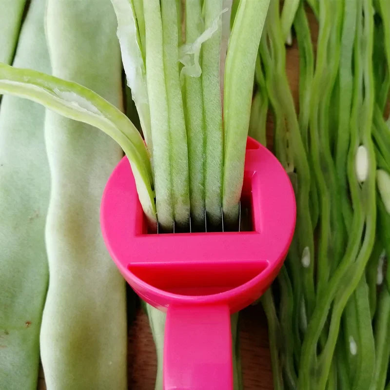 VegyQuick BeanPrep | Bohnenschneider für Küche | Kompakt & ergonomisch | Rostfreie Edelstahlklinge | Schnelles Schneiden & Enthülsen