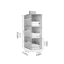 Foldivia HängeMax | Doppelseitiger Organizer | Platzsparend & Atmungsaktiv | Für Unterwäsche & Accessoires