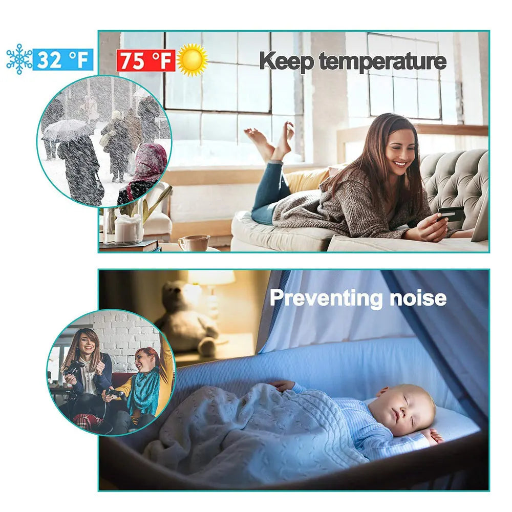 EcoSeal Türzugluftstopper | Selbstklebend | Lärmschutz & Energiesparend | Für Zuhause & Büro