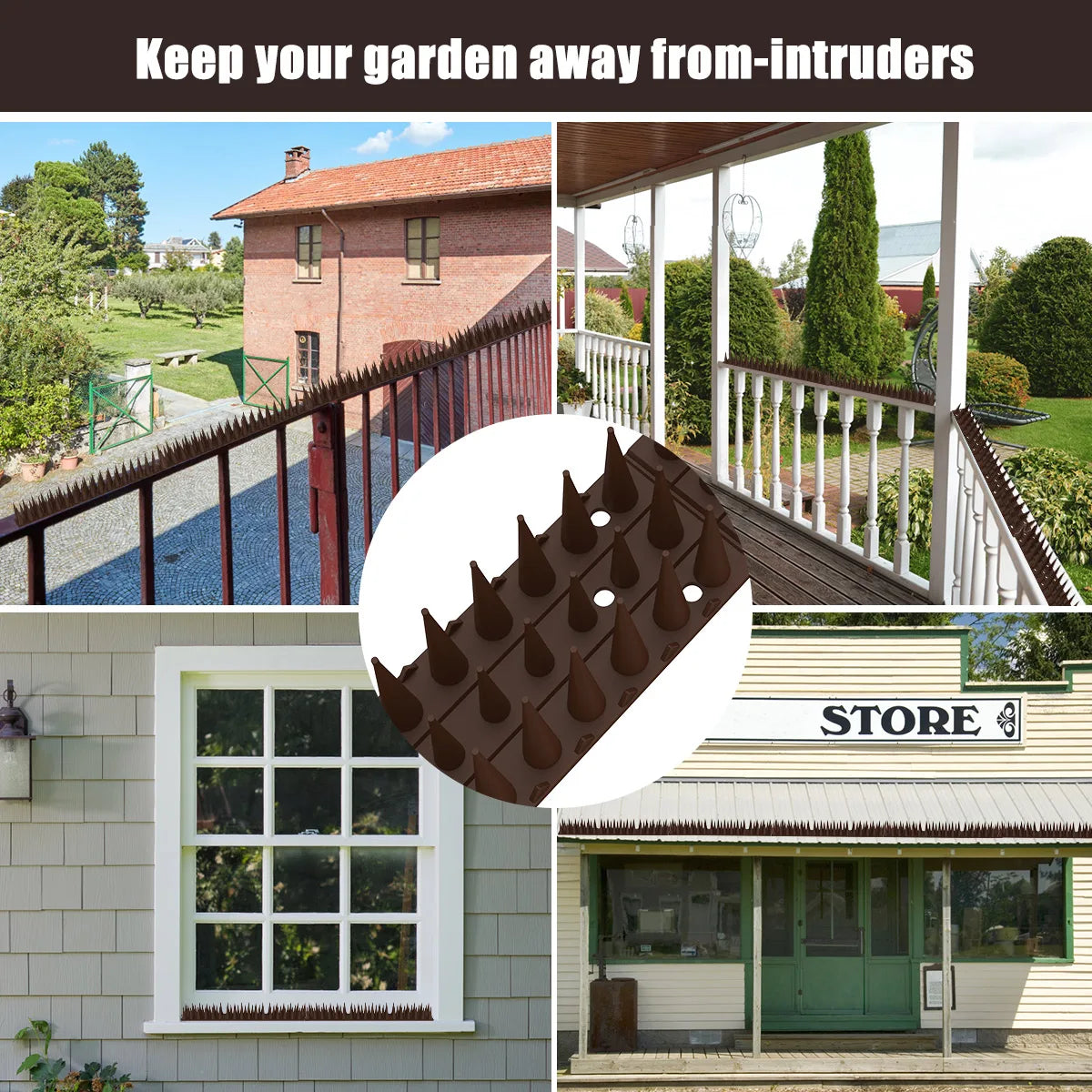BirdGuard Spikes | Humane Bird Repellent | Flexible and Adjustable | Safe for All Birds
