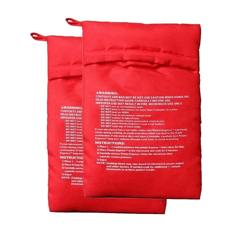 TastyQuick Microwave Potato Bag | Perfekte Ofenkartoffeln | Schnell & Wiederverwendbar | Hitzebeständig