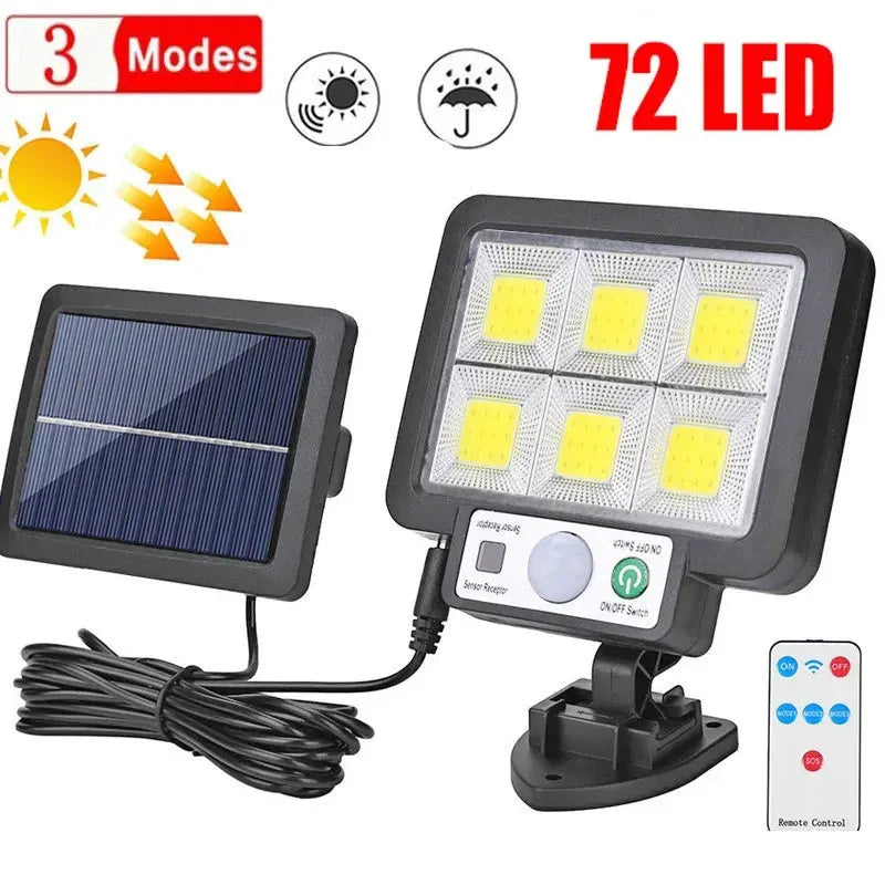 SolarBeam 1000 | 3-in-1 Solarlicht | Bewegungs- & Dämmerungsautomatik | 1000 Lumen