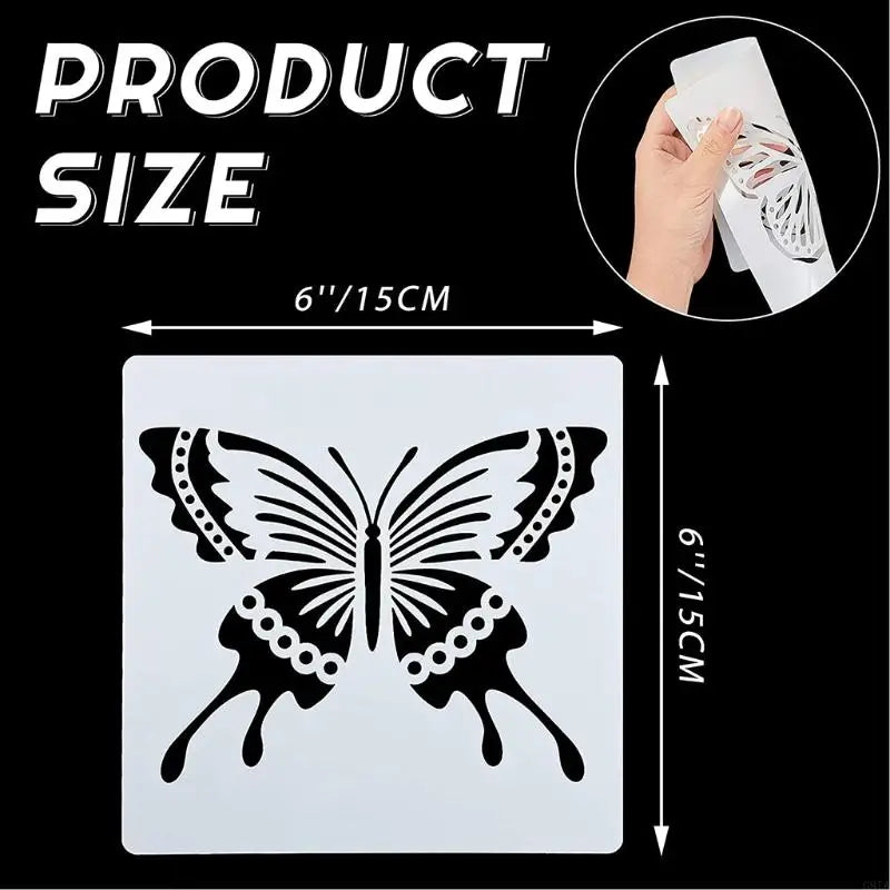 FloraCraft Wings | Schmetterlings-Schablonenset | 16 Designs für kreative DIY-Projekte
