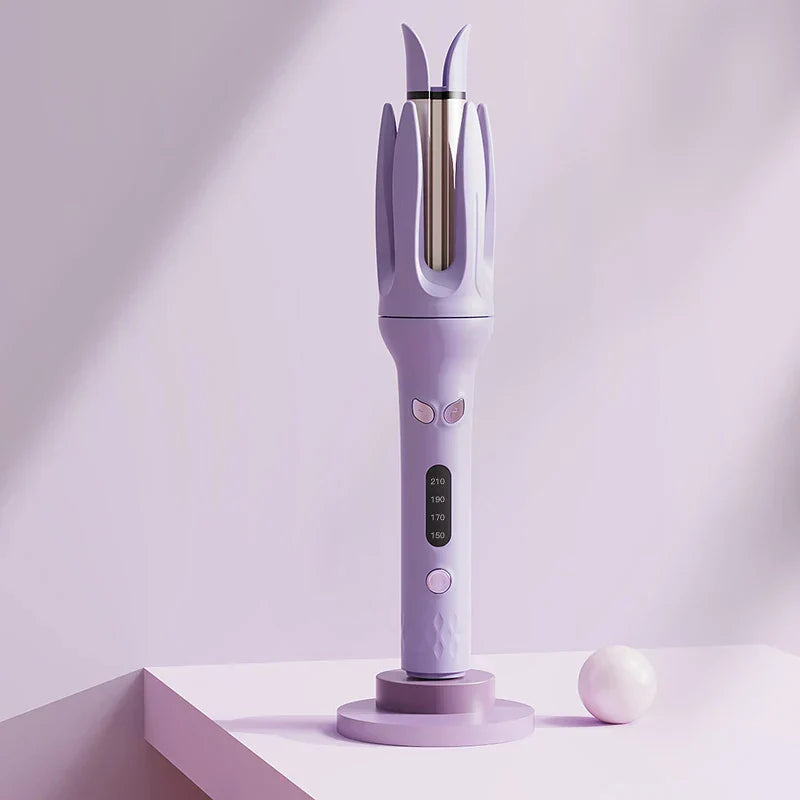 LuxCurlz | Automatischer Lockenstab | Ionen-Technologie, Keramik, Anti-Scald | Für glänzende Locken & sicheres Styling