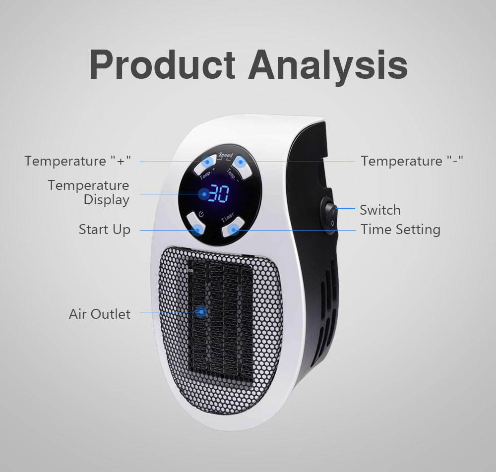 50% RABATT | ThermaVent™ - Tragbarer elektrischer Heizlüfter [Letzter Tag Rabatt]