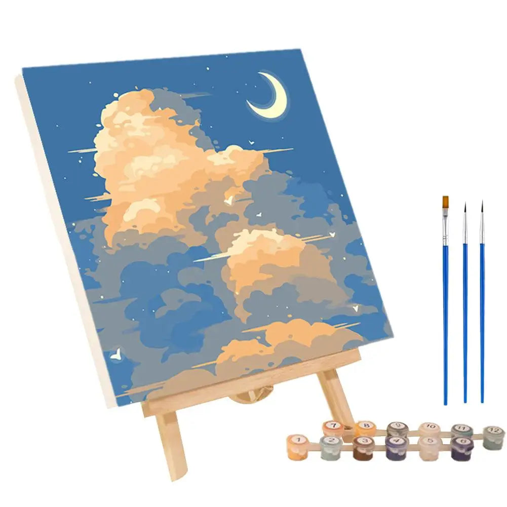 ColorVista | Malset Nach Zahlen | Entspannendes DIY-Kunstwerk | Mit Rahmen