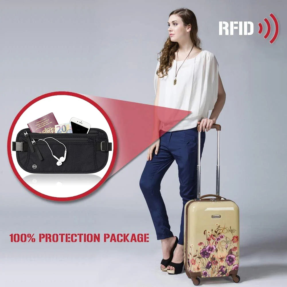 SafeGuard Bauchtasche | RFID-Schutz | Verstellbar & Kompakt für Reisen