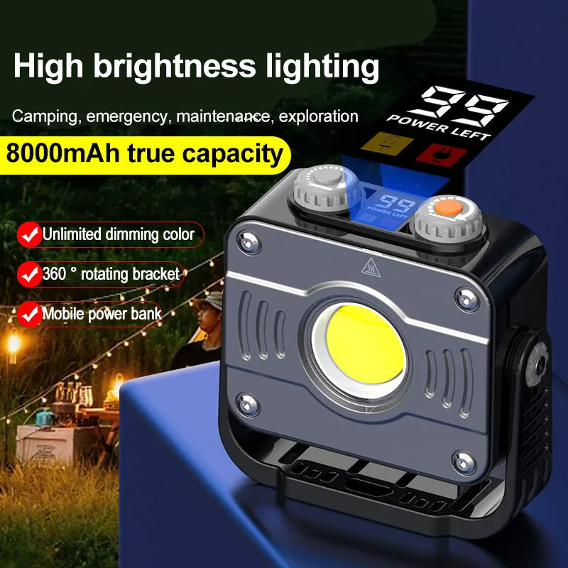 LumiMax | LED Arbeitsstrahler | Dimmbar & Powerbank | Kompakt & Vielseitig