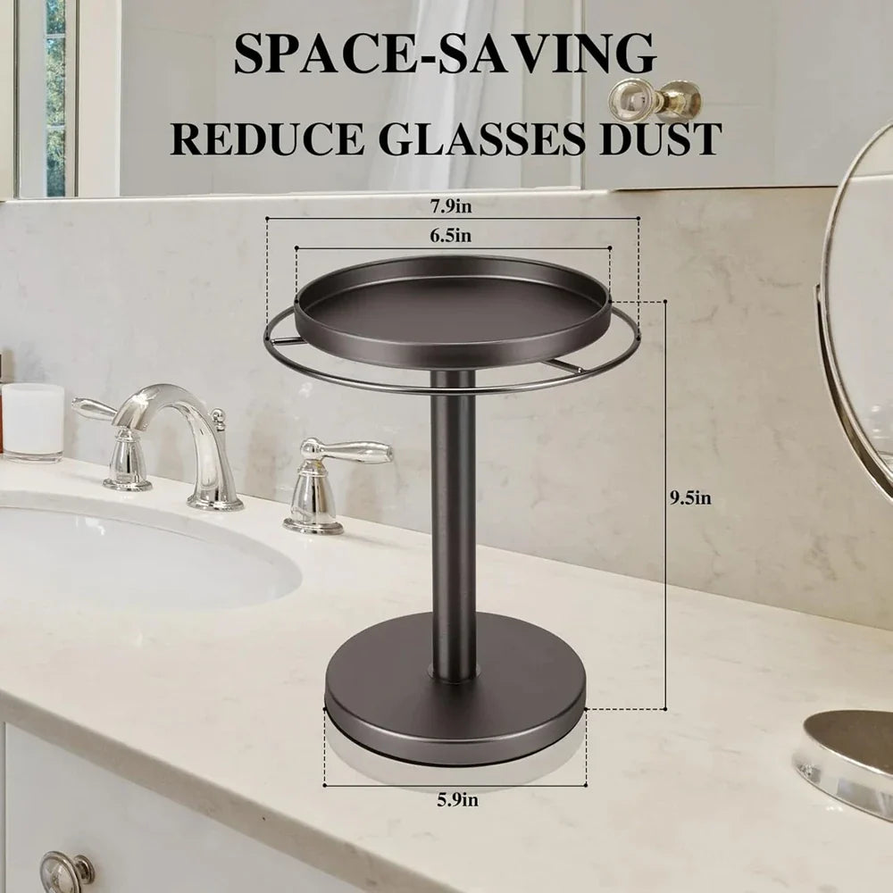 Vistara | Brillen- & Schmuck-Organizer | 360° Drehfunktion, robust & elegant | Schminktisch & Ankleidezimmer