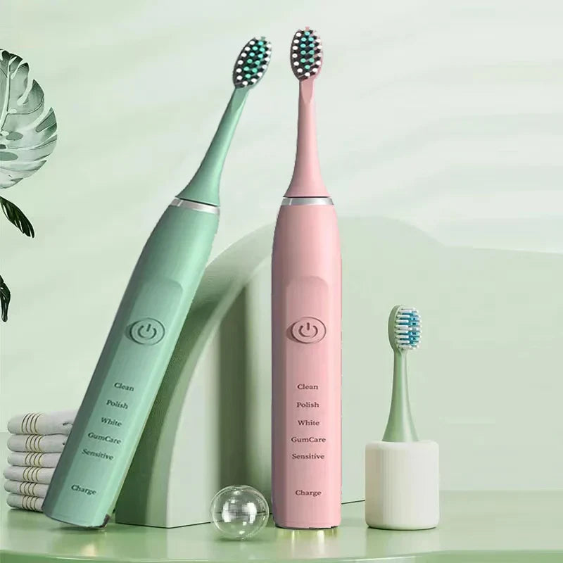 OralNova SonicCare | Schallzahnbürste | Ultraschallreinigung & Batteriebetrieben | Für Sanfte & Gründliche Zahnpflege