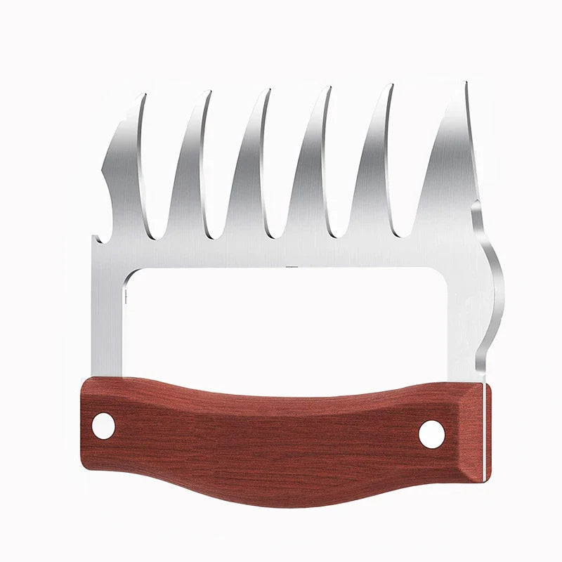 GrillMaster Pro Fleischkrallen | Edelstahl | Ergonomischer Holzgriff