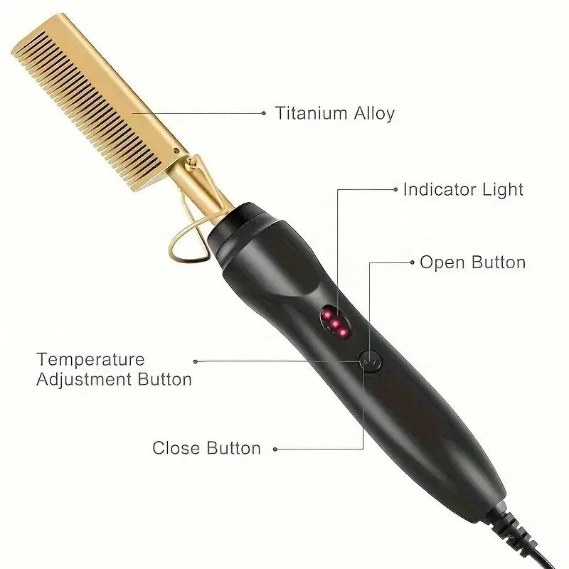 CurlNova | 2-in-1 Stylinggerät | Kupferbeschichtete Heizplatte | Schnelle Aufheizzeit