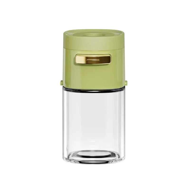 SpicePress | Gewürzglas mit Dosiermechanismus | Luftdicht & Hygienisch | 180ml