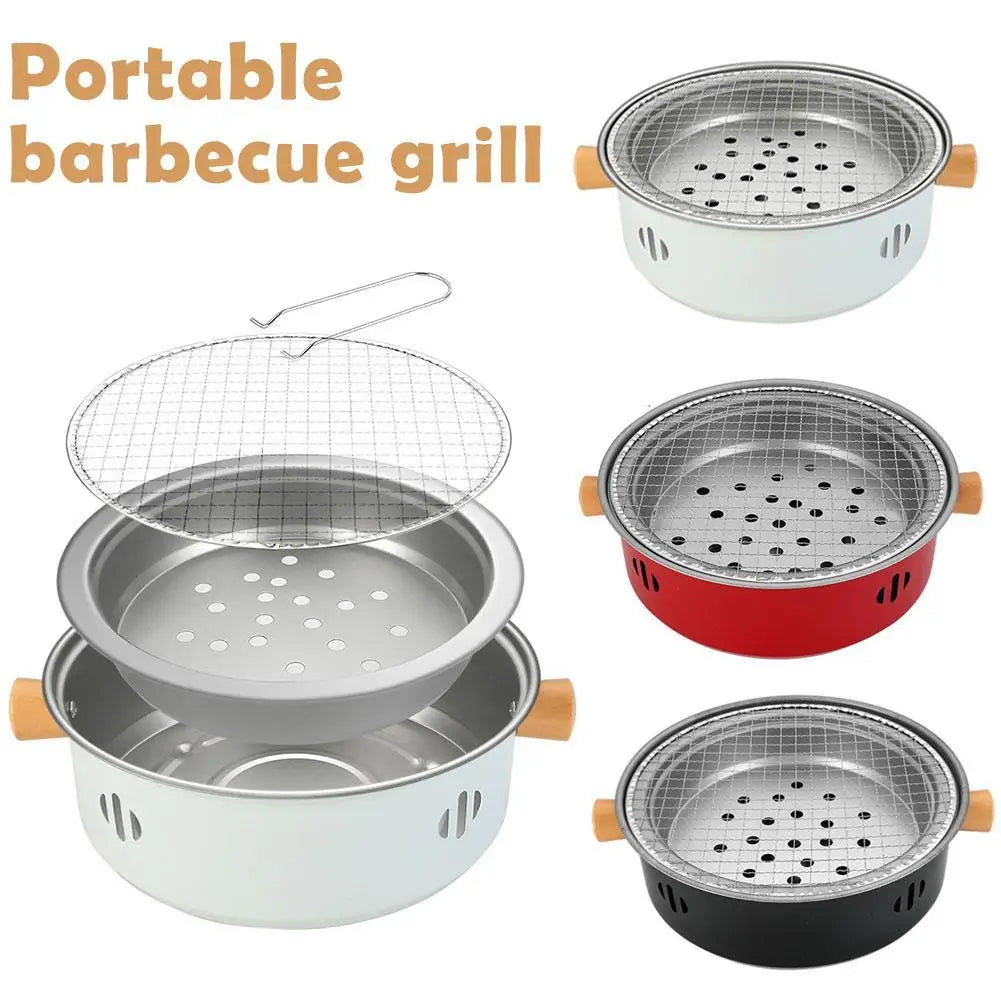GrillFusion | Tragbarer Holzkohlegrill | Schnellaufheizend & Multifunktional | Kompakt & Sicher | Einfache Reinigung