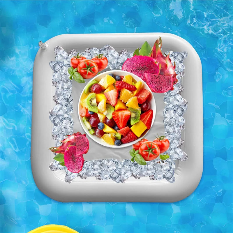 FrostBreeze | Aufblasbare Servierbar | Langanhaltende Kühlung | Ultraleicht & Mobil