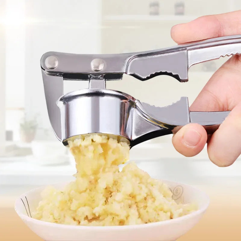 GarliPro Knoblauchpresse | Edelstahl Manuell | Rostfrei & Robust | Für Küche & Alltag