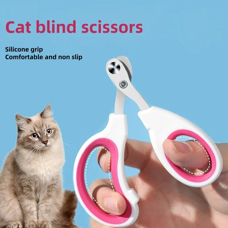 PetiSure | Krallenschneider mit Anti-Blutungs-Design | Führungslöcher, ergonomischer Griff & rostfreie Klingen | Sichere Pflege für Katzen & kleine Hunde