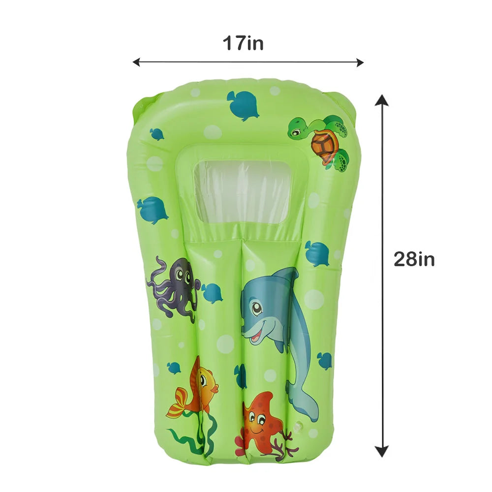 Funflot Kinder Schwimmmatte | Aufblasbar & Bunt | Für Pool, Badewanne & Garten | PVC