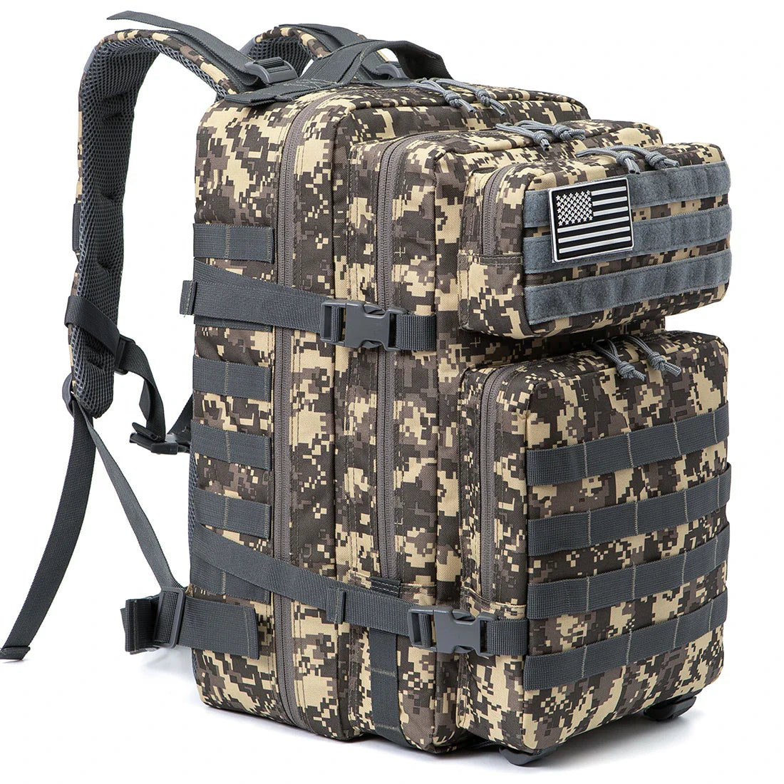 AdventurePro 45L Rucksack | Robustes Design | Molle-System | Komfortables Tragesystem