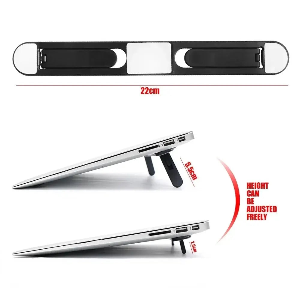 Ergolift StandMate | Laptop-Ständer Faltbar | Selbstklebend & Ergonomisch | Für Homeoffice & Reise