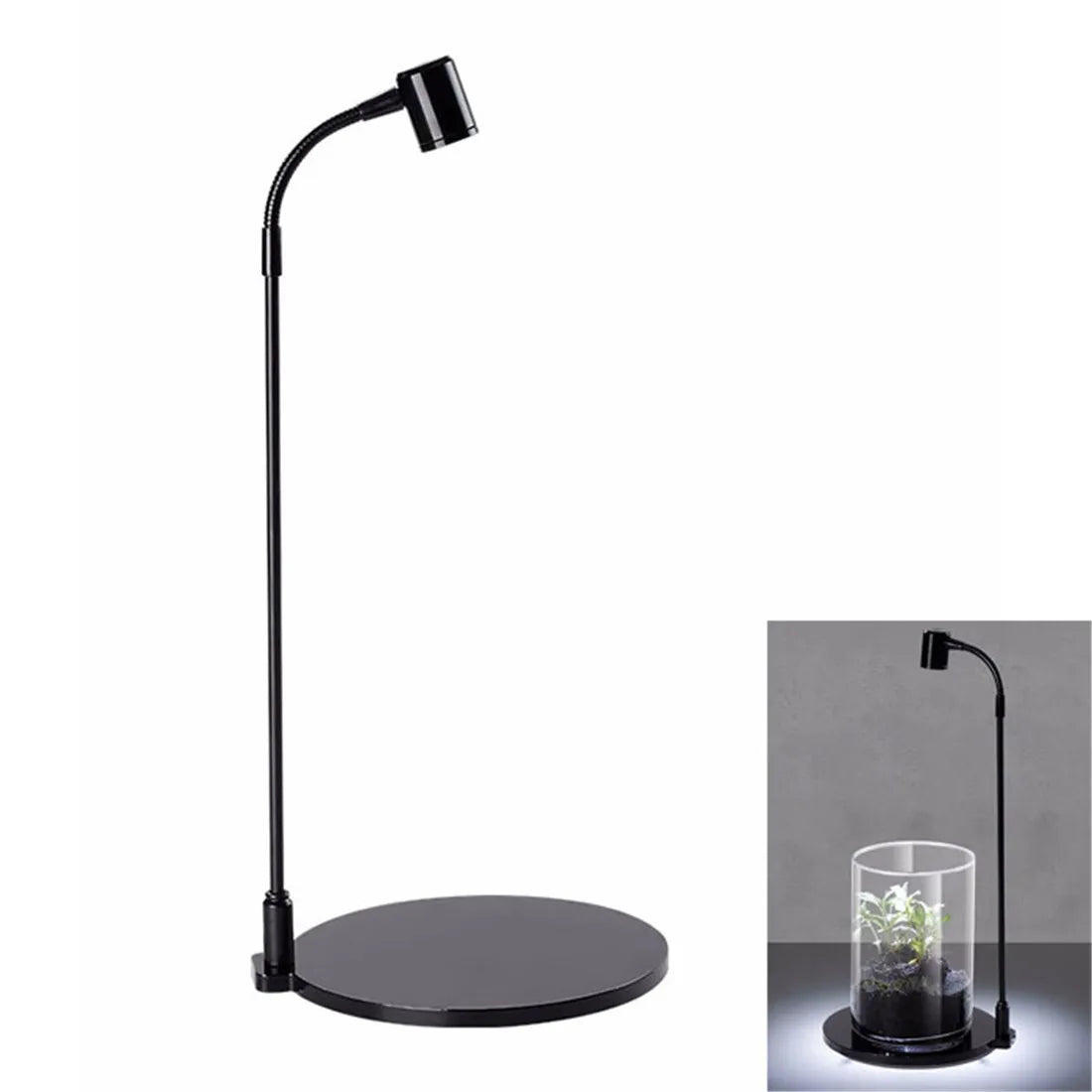 Plantura LED Pflanzenlampe | Höhenverstellbar & Flexarm | USB-Betrieben | Kaltweißes Licht