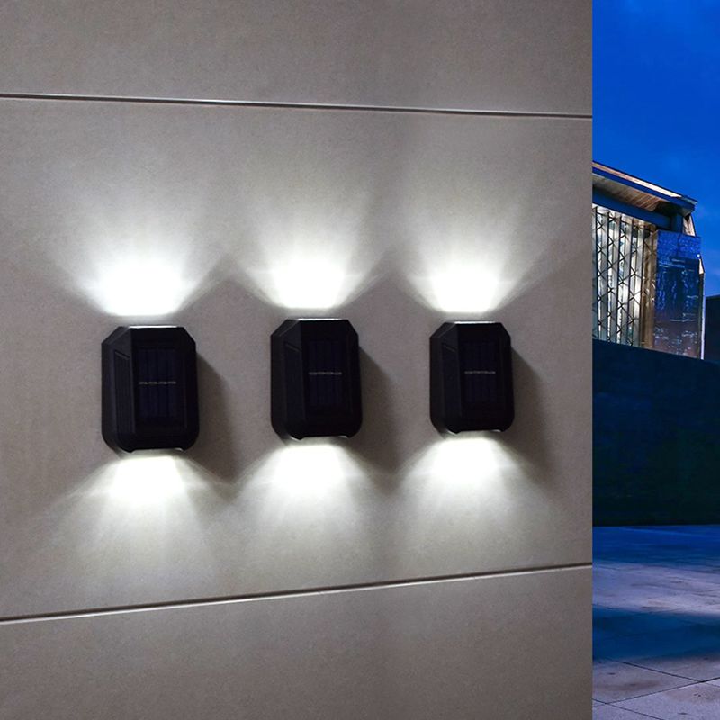 NovaLuce Außenwandleuchte | Sterneneffekt & LED | Solarbetrieben | IP65 Wetterfest | Smart Sensor