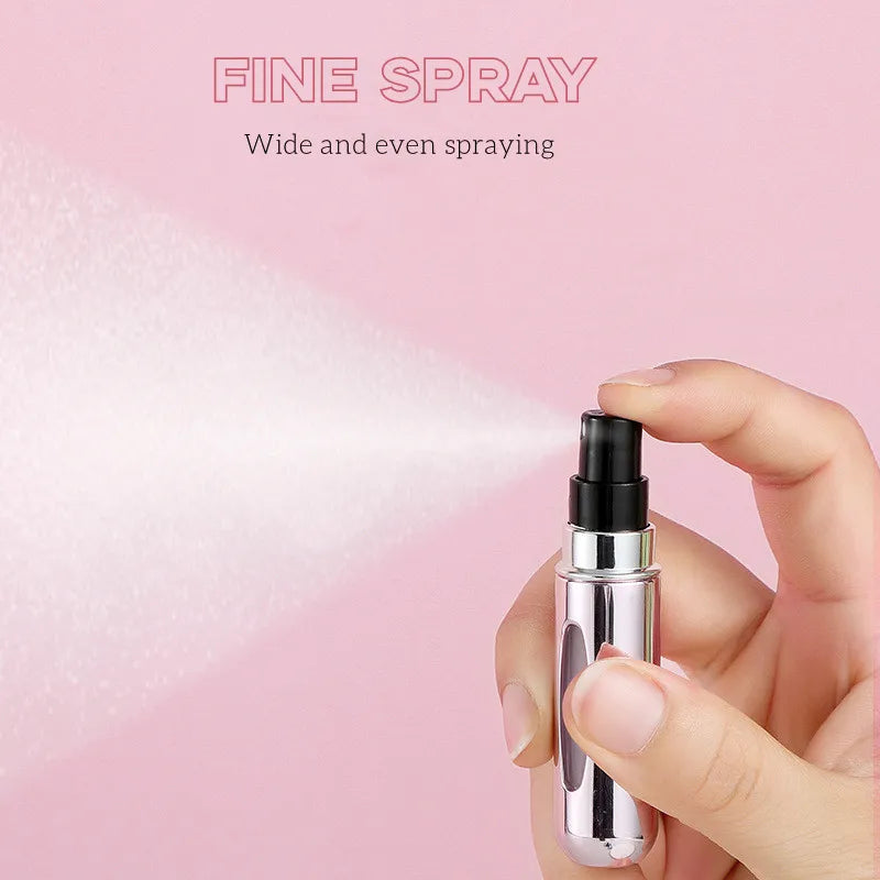 Travessy Reise Flasche | Nachfüllbar & Auslaufsicher | 5ml Mini-Format | Für Parfüm & Serum