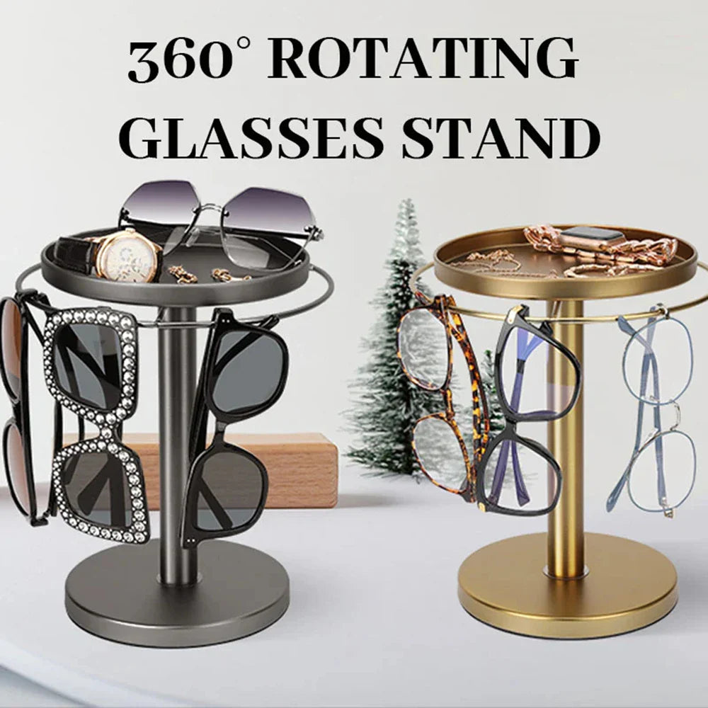 Vistara | Brillen- & Schmuck-Organizer | 360° Drehfunktion, robust & elegant | Schminktisch & Ankleidezimmer