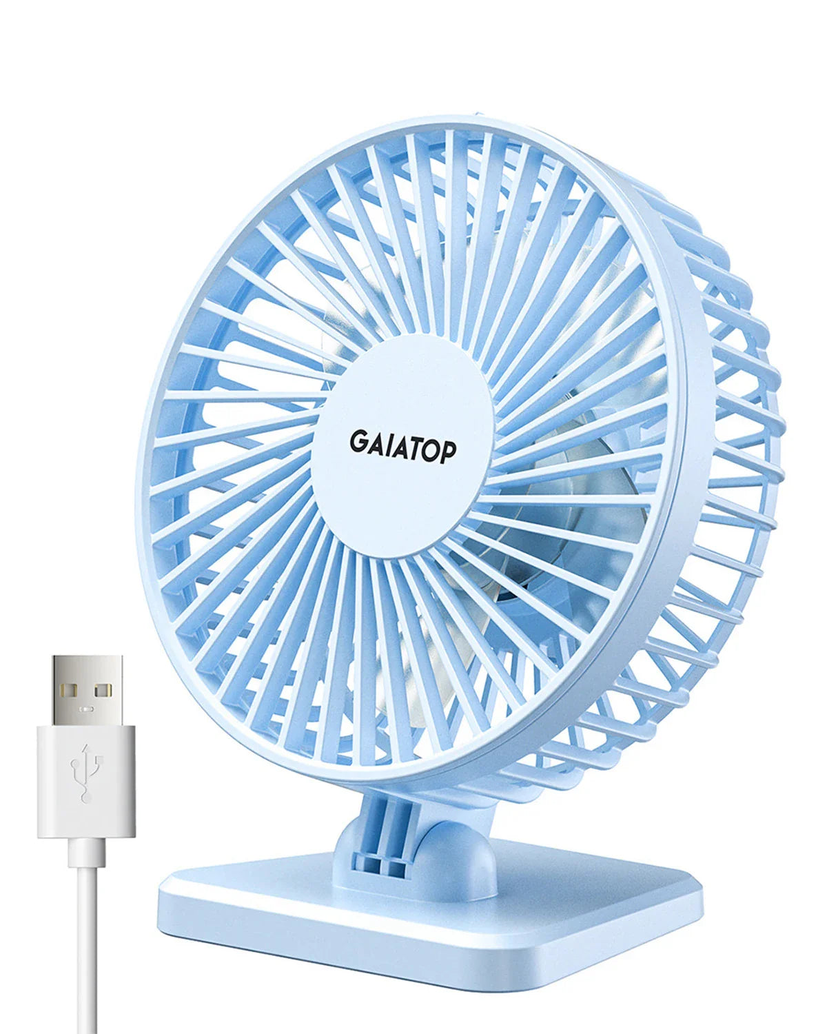 BreezePro Lunara | USB Mini Fan | 3 Speed Levels | Compact & Quiet | For Home & Travel