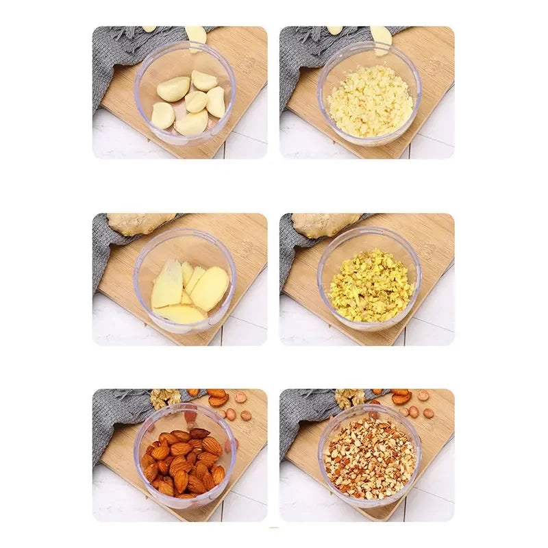 NutriGrind Nussmühle | Manuelle Zerkleinerung von Nüssen und Gewürzen | Edelstahlklingen
