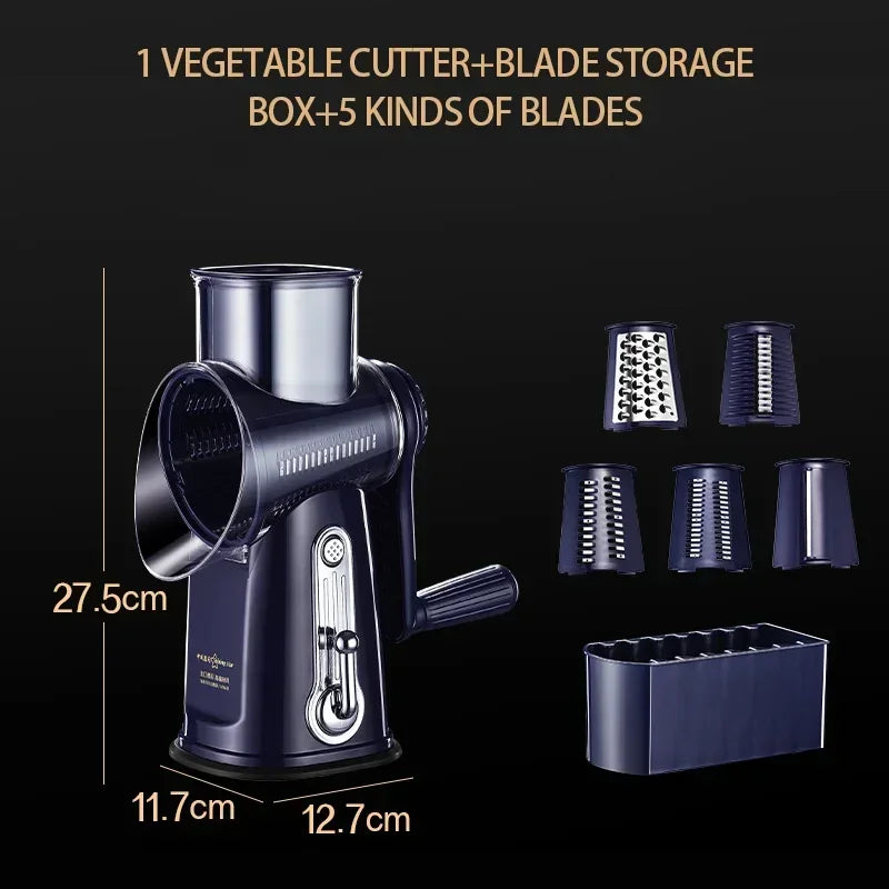 QuickChop Pro | 5-in-1 Küchenhobel | Sichere Handhabung | Für Präzises Schneiden