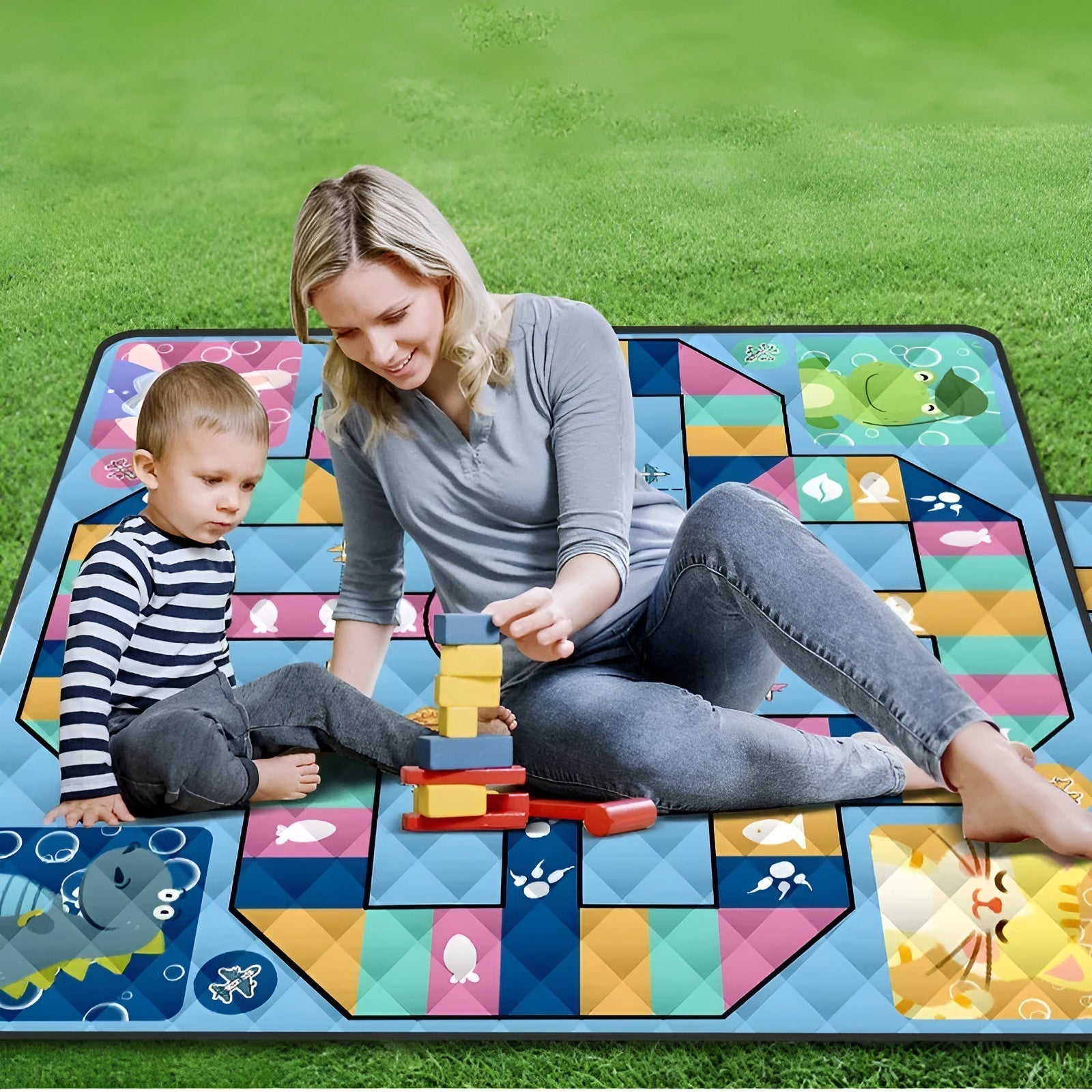 PlayMatto | Baby-Spielmatte | Wasserfest & UV-beständig | Kompakt & Faltbar