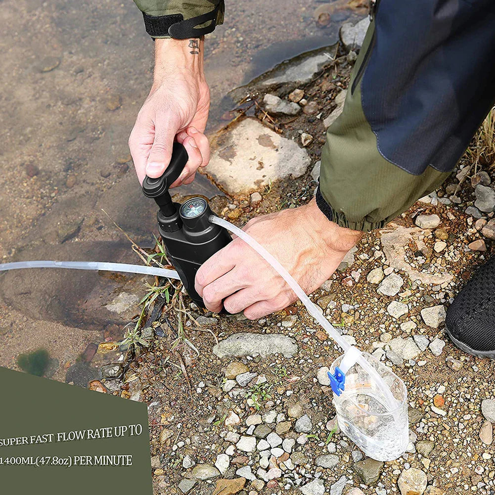 AquaTrail Pro | Outdoor Wasserfilter | 99,99 % Bakterienfrei | 5000 L Kapazität